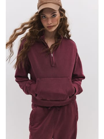 NO MATTER WHAT Sweatshirt im Bordeaux