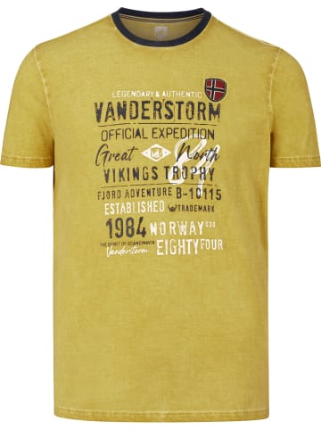 Jan Vanderstorm T-Shirt EELI in dunkelgelb