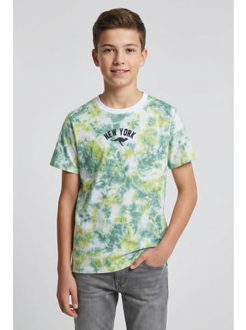 Kangaroos T-Shirt in grün gemustert