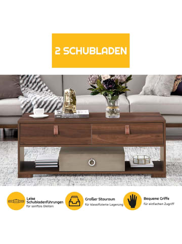 COSTWAY Couchtische in Braun