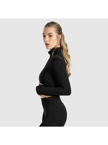 SMILODOX Crop Jacke Nilai in Schwarz