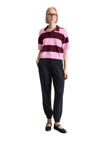 Marc O'Polo DENIM Strick-Poloshirt regular in Dark Pink