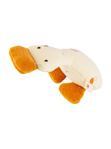 Sigikid Rassel-Greifling Gans sigibaby in Cremeweiß/Orange
