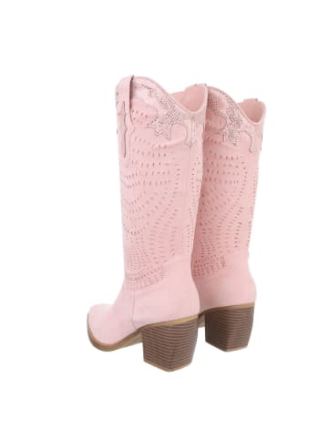 Ital-Design Stiefel in Rosa