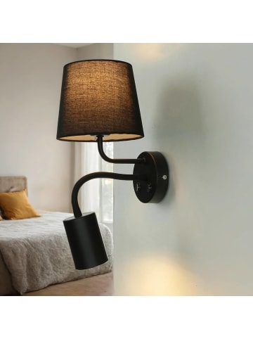 Licht-Erlebnisse Wandlampe (B)19 x (L)19 x (H)45 cm in SchwarzSchwarz