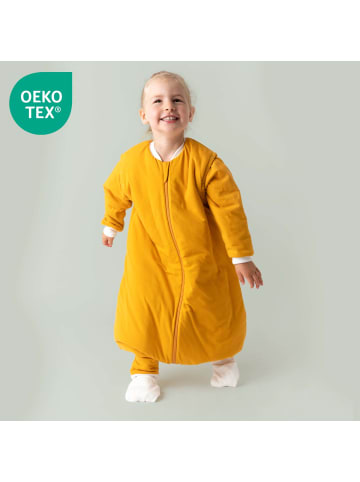 Schlummersack Schlafsack mit Füßen und umklappbaren Bündchen 2.5 Tog in Orange