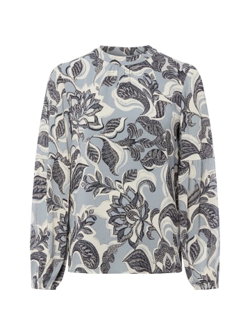 comma Bluse in hellblau mehrfarbig