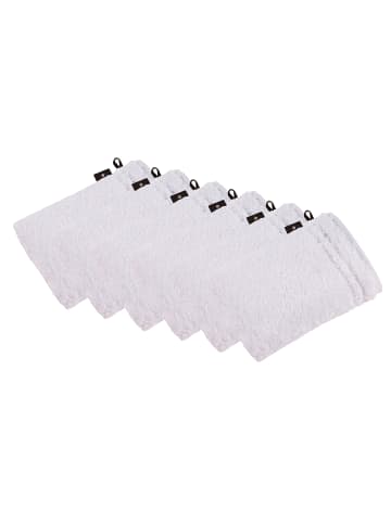 Vossen 6er Pack Waschhandschuh in weiss