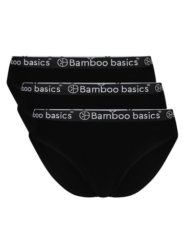 Bamboo Basics Slip 3er Pack in Schwarz