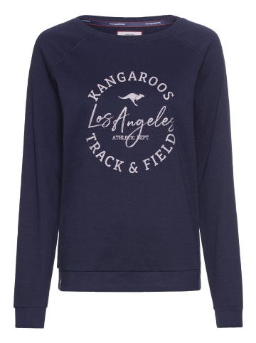 Kangaroos Sweatshirt in dunkelblau