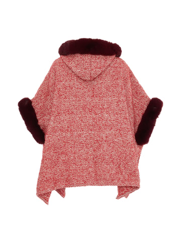 osha Poncho in Rot