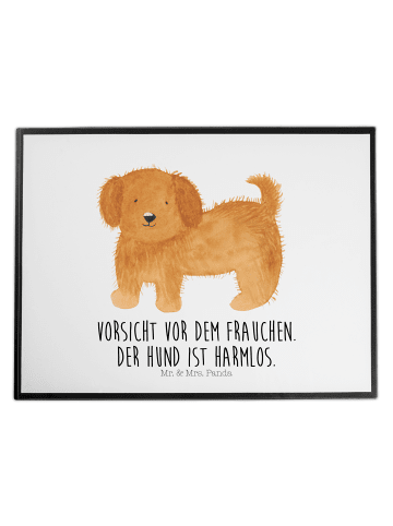 Mr. & Mrs. Panda tischpad Hund Flauschig mit Spruch in Weiß