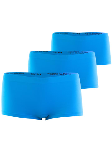 Yenita® Seamless Pantys 3er Set, Microfaser in turquoise