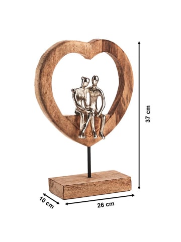 kobolo Dekofigur SOULHEART in Braun