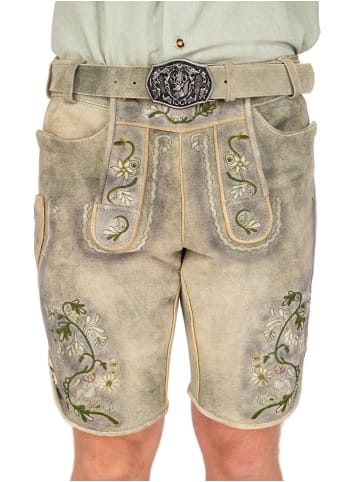 MADDOX Lederhose FLEESENSEE in hellbraun