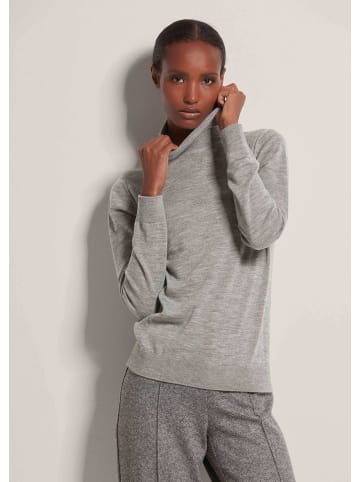 MADELEINE Feinstrickpullover mit Rollkragen in graphit / melange