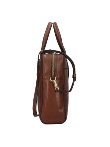 The Bridge Elettra Aktentasche Leder 35.5 cm Laptopfach in marrone