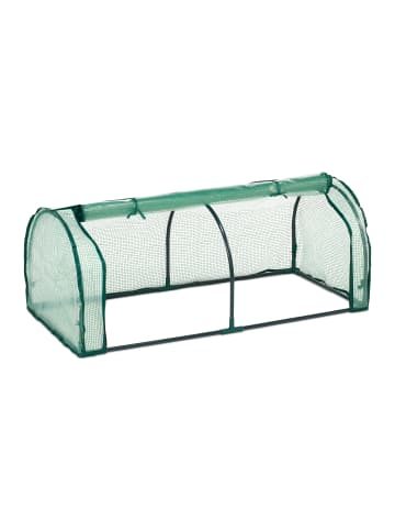 relaxdays Frühbeet in Grün - (B)128 x (H)50 x (T)60 cm