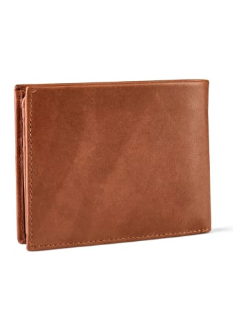 Esquire Chicago Geldbörse RFID Schutz Leder 12.5 cm cognac