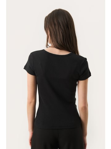 PART TWO T-shirt TullePW Gerade Passform in Black