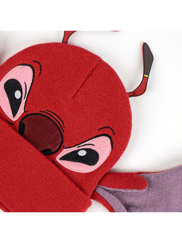 Disney Disney Stitch Rot Mütze für Kinder Beanie Design Wintermütze in Rot