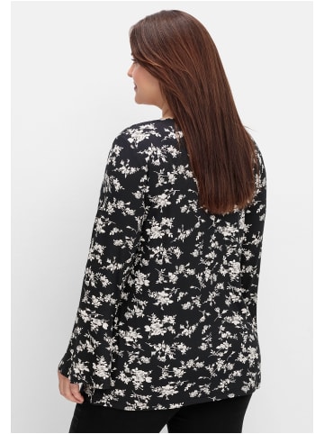 sheego by Joe Browns Langarmshirt in schwarz gemustert