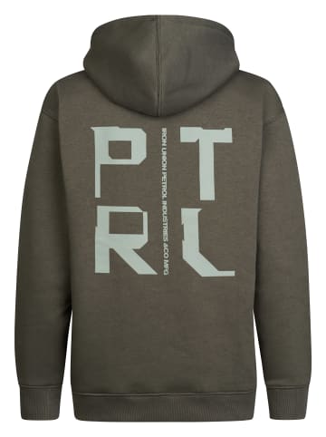 Petrol Industries Lässiger Hoodie mit Print Millplace in Schwarz