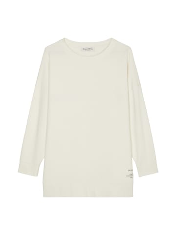 Marc O'Polo Oversize Sweatshirt mit Seitennaht-Schlitzen in creamy white