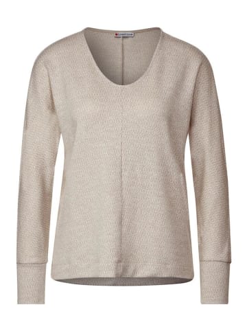 Street One Langarmshirt in spring sand melange