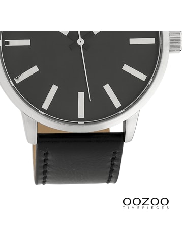 Oozoo Analog-Armbanduhr Oozoo Timepieces schwarz groß (ca. 45mm)