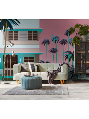 A.S. Création Tapete Miami Nights in Pink-Türkis