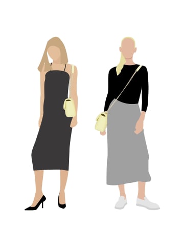 Seidenfelt Kaavi Umhängetasche 21.5 cm in soft lemon