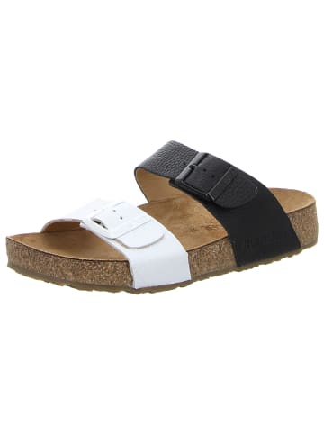 HAFLINGER Pantoletten Andrea in schwarz/weiss
