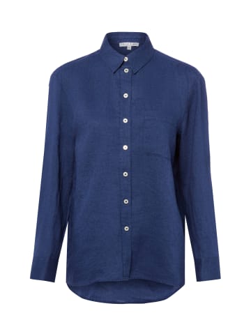 Marie Lund Leinenbluse in indigo - 0024