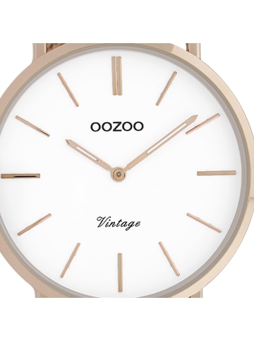 Oozoo Armbanduhr Oozoo Vintage Series roségold groß (ca. 44mm)