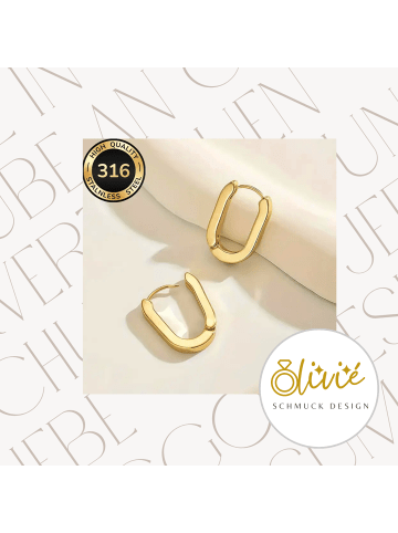 XCOAST Ohrringe für Damen - Edelstahl – 18K Gold beschichtet