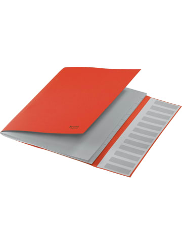 Leitz Ordnungsmappe Recycle A4 12 Fächer Karton rot