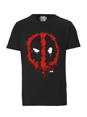 Logoshirt T-Shirt Marvel Deadpool Face in schwarz