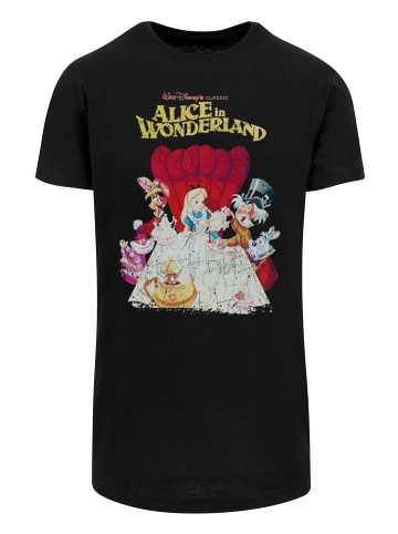 F4NT4STIC Long Cut T-Shirt Alice In Wonderland Retro Poster' in schwarz