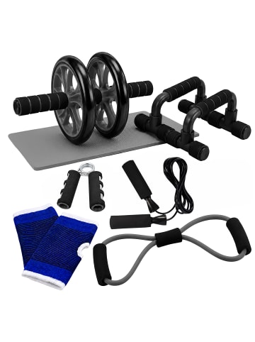 relaxdays 9-tlg. Fitness Set in Schwarz