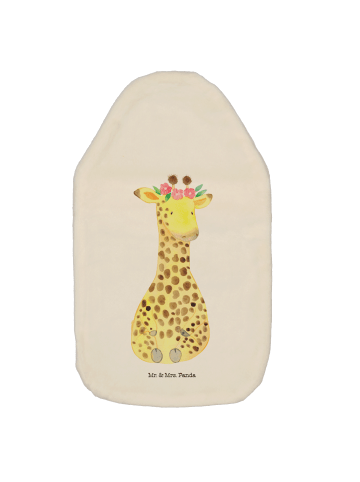 Mr. & Mrs. Panda Wärmflasche Giraffe Blumenkranz ohne Spruch in Weiß