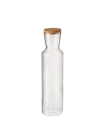 APS Glaskaraffe in transparent, Ø 9 cm, H: 35 cm, 1,5 Liter, Glas
