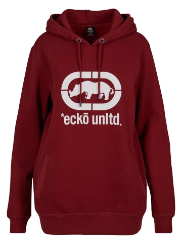 Ecko Kapuzenpullover in bordeaux