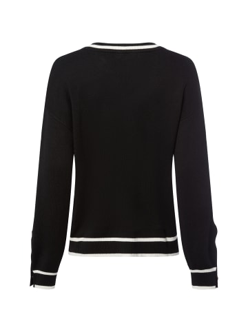 Liu Jo Strickpullover mit Seidenanteil Maglia Chiusa in schwarz weiß - 0001