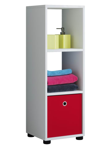 VCM  Holz Badmöbel Midischrank Badregal Benas-3 in Weiß