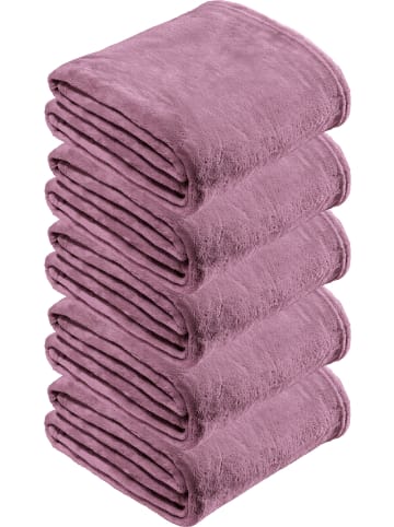 REDBEST Fleece, Microfaser Fleece Wohndecke 5er-Pack Amarillo in orchidee