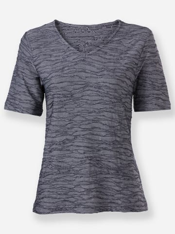 WITT WEIDEN V-Shirt in marine-meliert