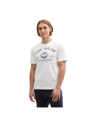 Tom Tailor T-Shirt 1er Pack in Weiß