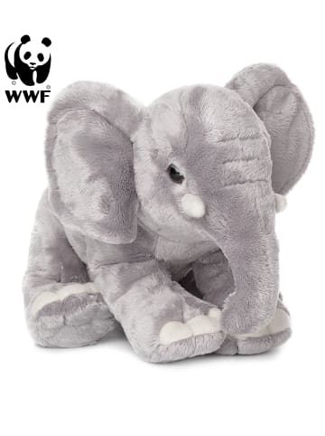 WWF Plüschtier - Elefant (Rüssel runter, 25cm) in grau