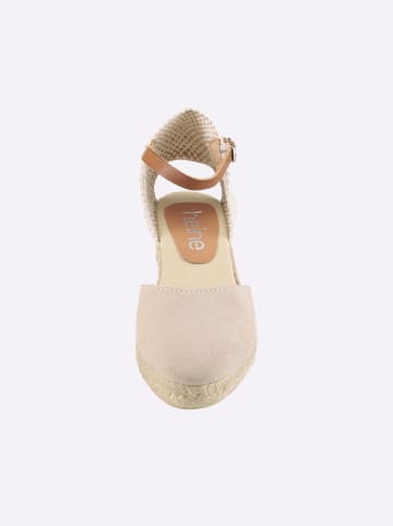 Heine Keilsandalette in beige
